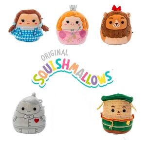 Squishmallows wizard of oz wicked bundle 6.5 inch plush toys Dorthy glinda lion